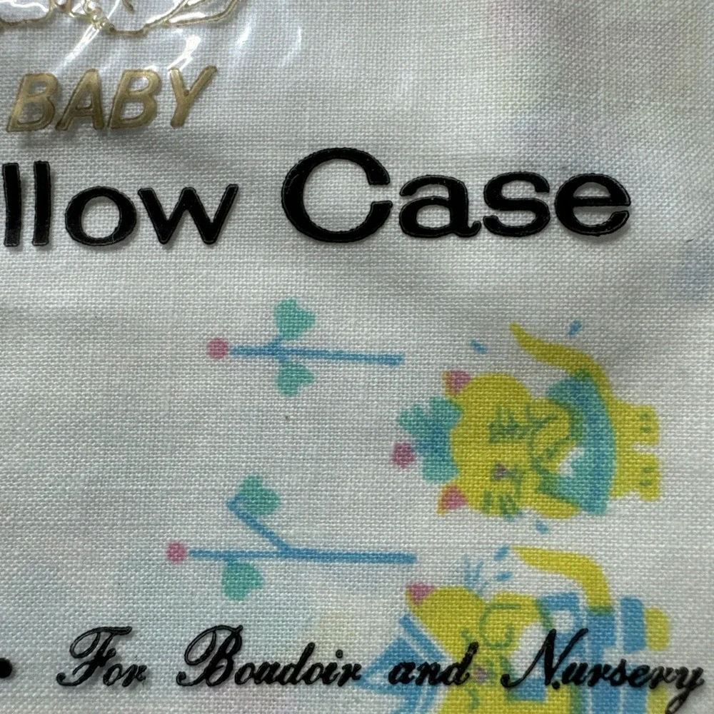Vintage Chix Dude 100% Cotton Multicolored Stripes Fitted Baby Pillowcase